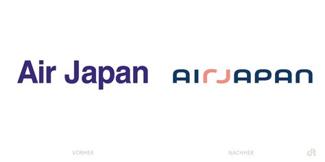 Air Japan Logo – vorher und nachher – Design Tagebuch