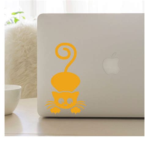 Cat Sticker Cat Vinyl Decal Laptop Sticker Laptop Decal | Etsy