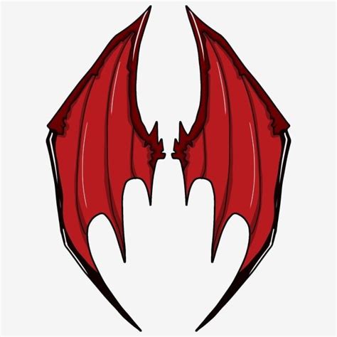 Red Wings Clipart PNG Images, Red Demon Wing Red Wings Unfolding Wings ...