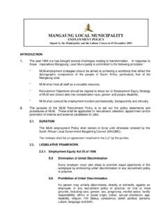 MANGAUNG LOCAL MUNICIPALITY … / mangaung-local-municipality.pdf / PDF4PRO