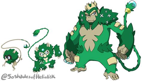 Grass/Rock Starter by 50ShadesOfHeliolisk : fakemon