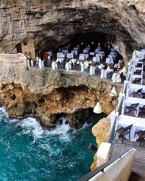 Restaurant Grotta Palazzese à flan de falaise, le plus romantique est en Italie | Places to ...