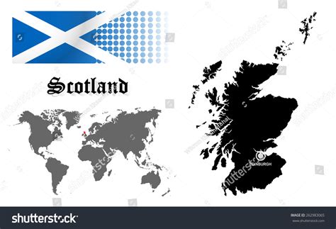 Scotland Info Graphic Flag Location World Stock Vector (Royalty Free ...