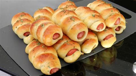 SAUSAGE BREAD ROLLS Recipe - YouTube