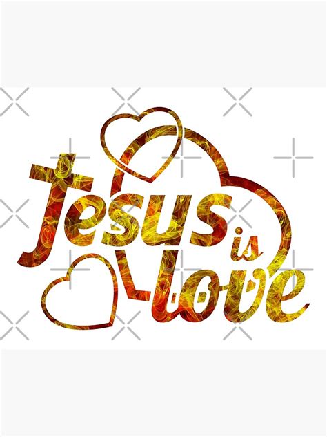 "Jesus is love" Poster by miljuvarghese | Redbubble