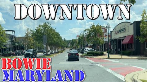 Bowie - Maryland - 4K Downtown Drive - YouTube