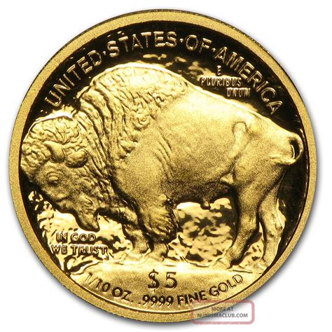 2008 - W 1/10 Oz Proof Gold Buffalo Coin - And Certificate - Sku 57266