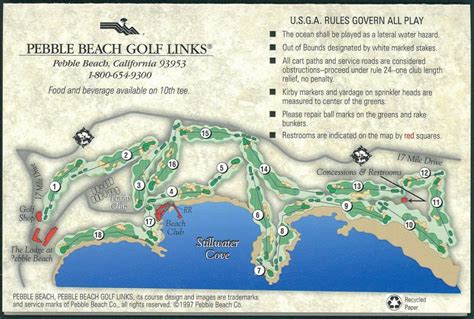 Miliz ob über pebble beach golf club course layout Kostüme Sammlung zur ...