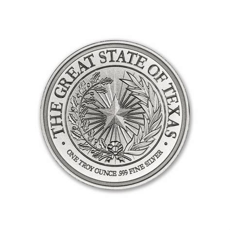 TEXAS SEAL W/ GONZALES CANNON – 1 TROY OUNCE – 39MM – Limited Mintage