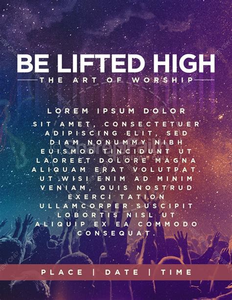 Be Lifted High Church Flyer | Clover Media