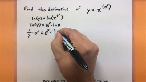 Calculus - How to do logarithmic differentiation - YouTube