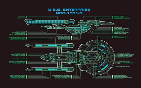 Star Trek, USS Enterprise (spaceship), Schematic Wallpapers HD ...