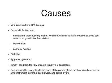 Management of Parotitis