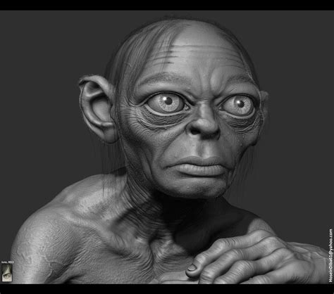 Gollum Fan Art 3D Model OBJ ZTL TGA | CGTrader.com