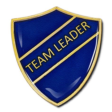 Team Leader Shield Badge by School Badges UK