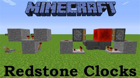 Redstone Clocks - Minecraft Tutorial - YouTube