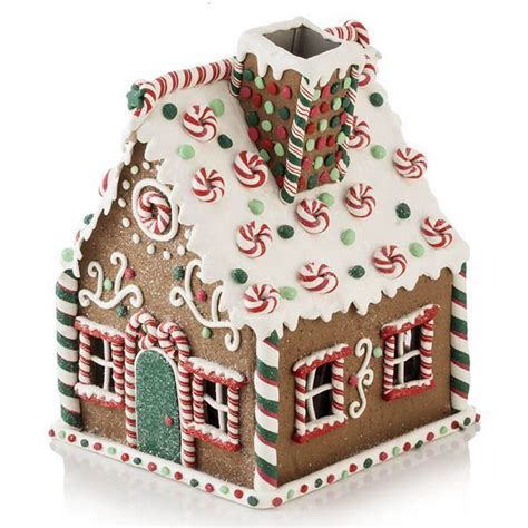 Gingerbread Candy House #gingerbreadhouse Gingerbread Candy-cane House ...