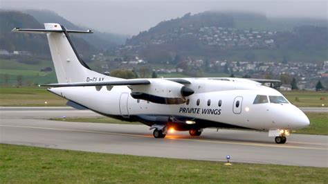 Dornier 328 Private Wings Landing at Bern - YouTube