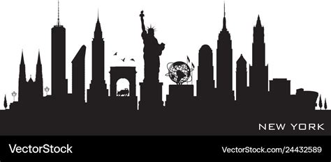 New York City Skyline Silhouette