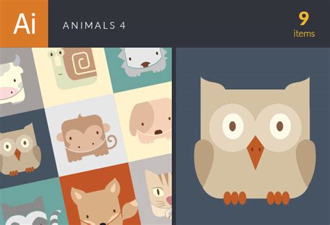 Animals Vector Set 4 - Designious