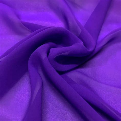 100% Pure Silk Georgette Chiffon Fabric 44" Wide BTY Drape Blouse Dress Craft (Purple) - Walmart ...