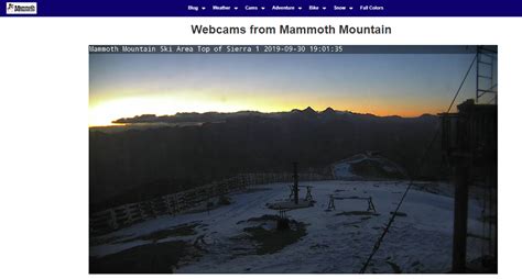 Live Mammoth Mountain Webcams - Mammoth Lakes Webcam