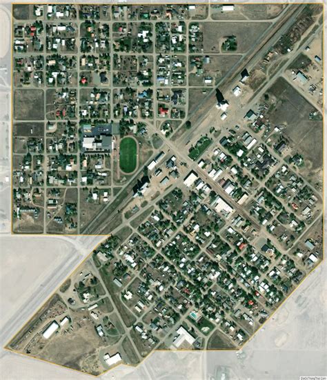 Map of Big Sandy town, Montana