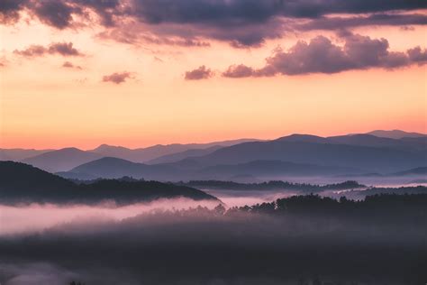 Landscape Mountains Clouds Sky Trees Sunrise 5k Wallpaper,HD Nature ...