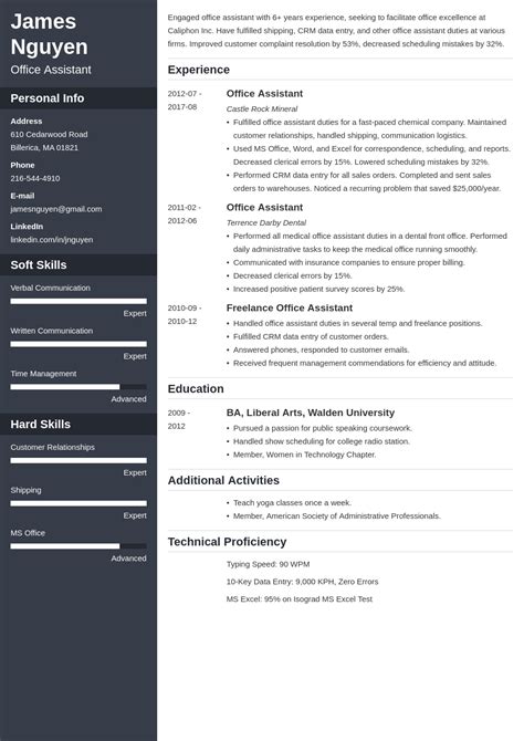 Office Assistant Resume Examples & Templates for 2024