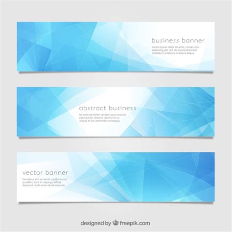 Free Vector | Blue abstract banner