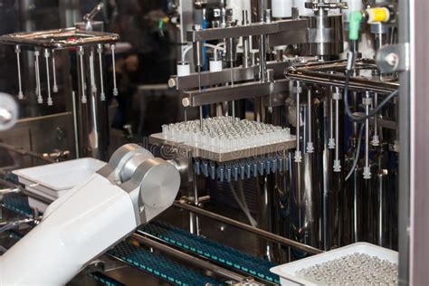 Ampoule Filling and Sealing Machine Stock Photo - Image of conveyor, dryer: 85272566