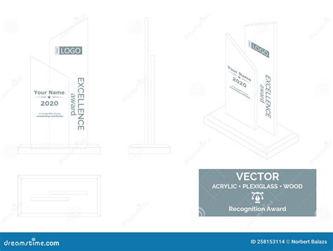 Trophy Vector Template, Business Trophy Distinction Award. Stock Vector ...