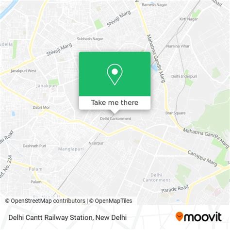 How to get to Delhi Cantt Railway Station by bus, metro or train?