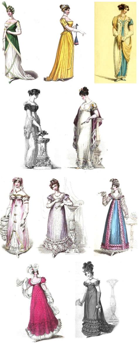 Regency History: Regency evening wear - a tale in ten dresses