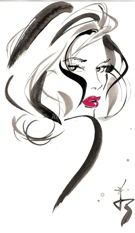 Porträt Art And Illustration, Book Illustrations, Fashion Illustrations ...