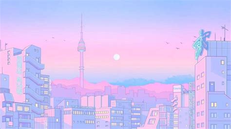 🔥 Free Download Pink Skyline Pastel Aesthetic Laptop Wallpaper by @jbowen | WallpaperSafari