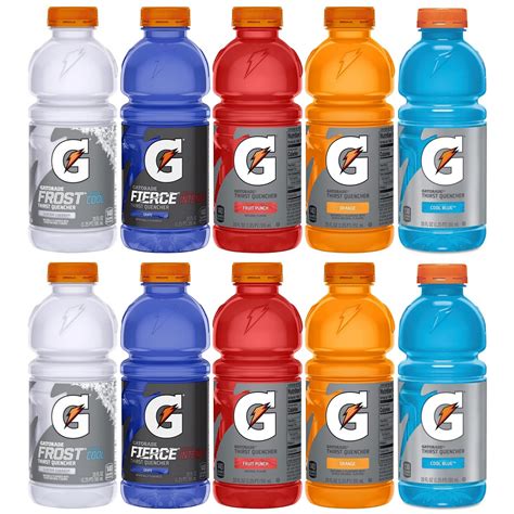 Buy Gatorade Thirst Quencher Sports Drink 5 Flavors Variety Pack, 20 Fl Oz (10 Pack) Online at ...