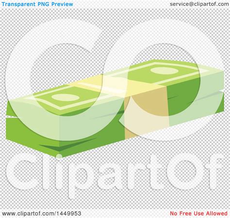 Clipart Graphic of a Bundle of Cash Money - Royalty Free Vector ...