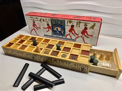 SENET BOARD GAME - AN ANCIENT EGYPTIAN BOARD GAME | WOODEN SENET GAME |, Hobbies & Toys, Toys ...