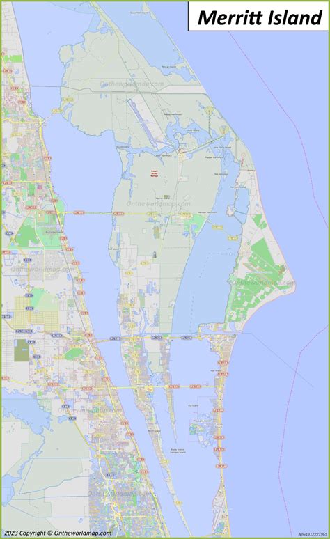 Merritt Island Map | Florida, U.S. | Detailed Maps of Merritt Island