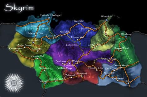 Skyrim Maps | Skyrim, Skyrim map, Elder scrolls skyrim