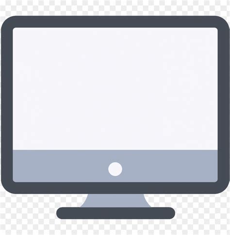 Computer Monitor Vector - Computer Icon Free PNG Transparent With Clear ...