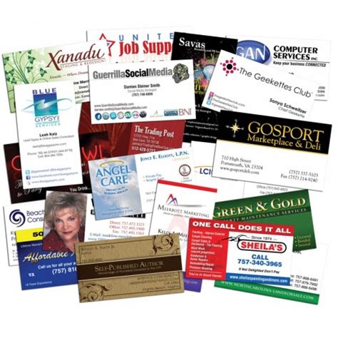 Low Cost Business Cards – Standard 2″ x 3.5″ size – Full Color, Glossy, UV, Both Sides, Rounded ...