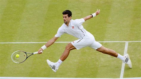 Download Novak Djokovic In Wimbledon Tennis Field Wallpaper ...