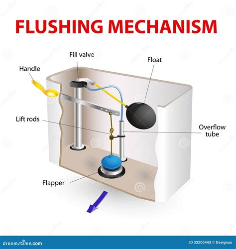 Flushing Mechanism Flush Toilet Stock Photos - Image: 33200443