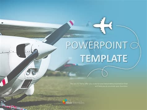 Light Aircraft - Free Powerpoint Templates Design