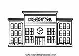 Hospital Coloring Pages sketch template