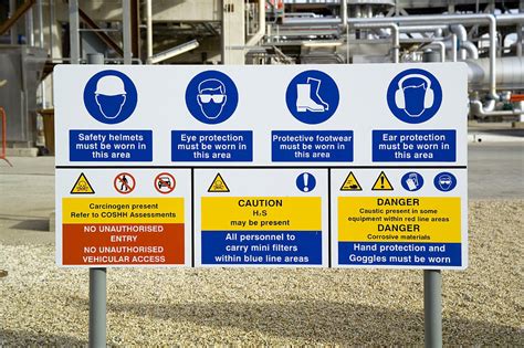 Oil Refinery Safety Signs Photograph by Paul Rapson - Pixels