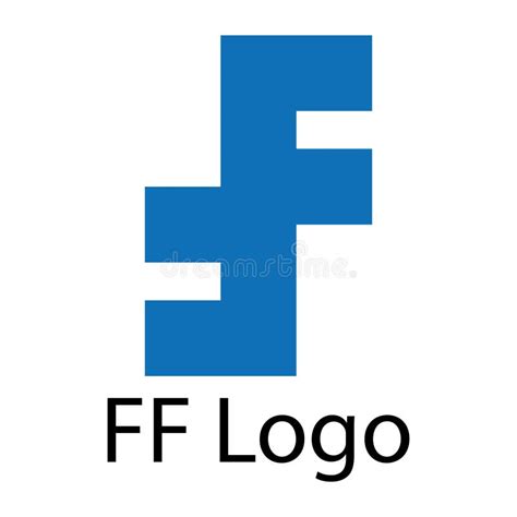 Double F Logo Vector Template Stock Vector - Illustration of line, handwriting: 262403559