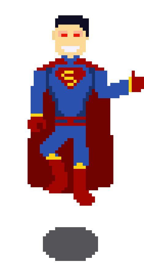 superman emote 3 | Pixel Art Maker